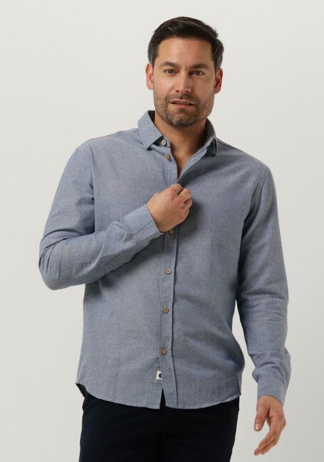 Blauwe ANERKJENDT Casual overhemd AKLOUIS L/S LINEN SHIRT - large