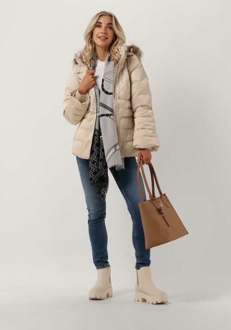 Creme GUESS Gewatteerde jas LAURIE DOWN JACKET - large