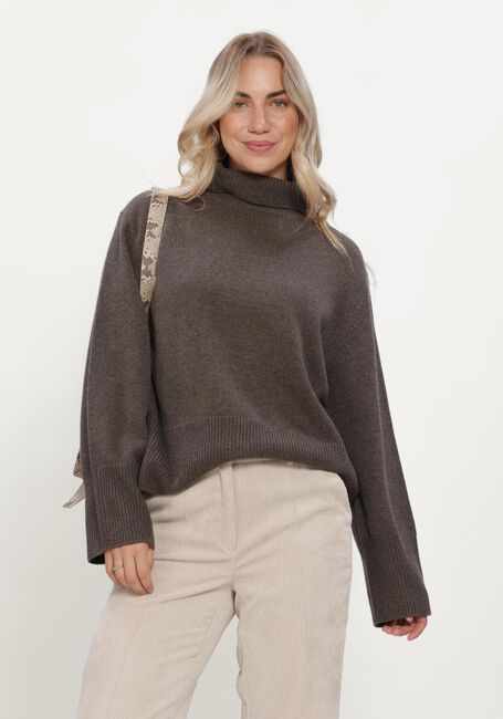 Zwarte SECOND FEMALE Coltrui ALPHA KNIT T-NECK - large