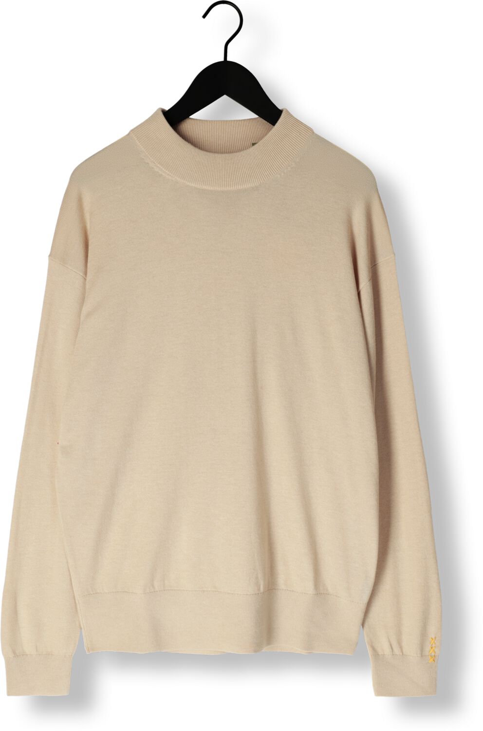 SCOTCH & SODA Heren Truien & Vesten Dropped Shoulder Mock Neck Beige