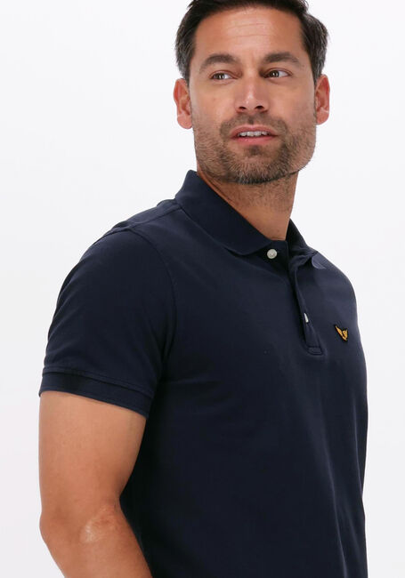 Donkerblauwe PME LEGEND Polo SHORT SLEEVE POLO GARMENT DYED PIQUE - large