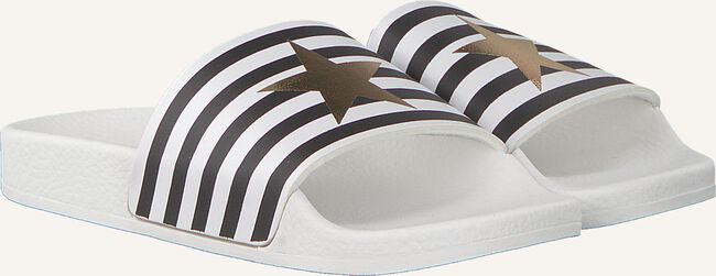 Witte THE WHITE BRAND Badslippers STAR WHITE STRIPES Witte THE WHITE BRAND Badslippers STAR WHITE STRIPES - large
