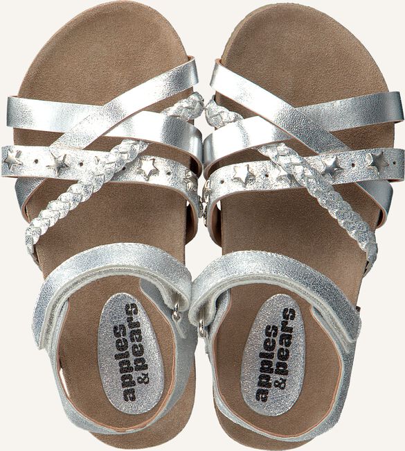Zilveren APPLES & PEARS Platte sandalen FORTUNA Zilveren APPLES & PEARS Platte sandalen FORTUNA - large