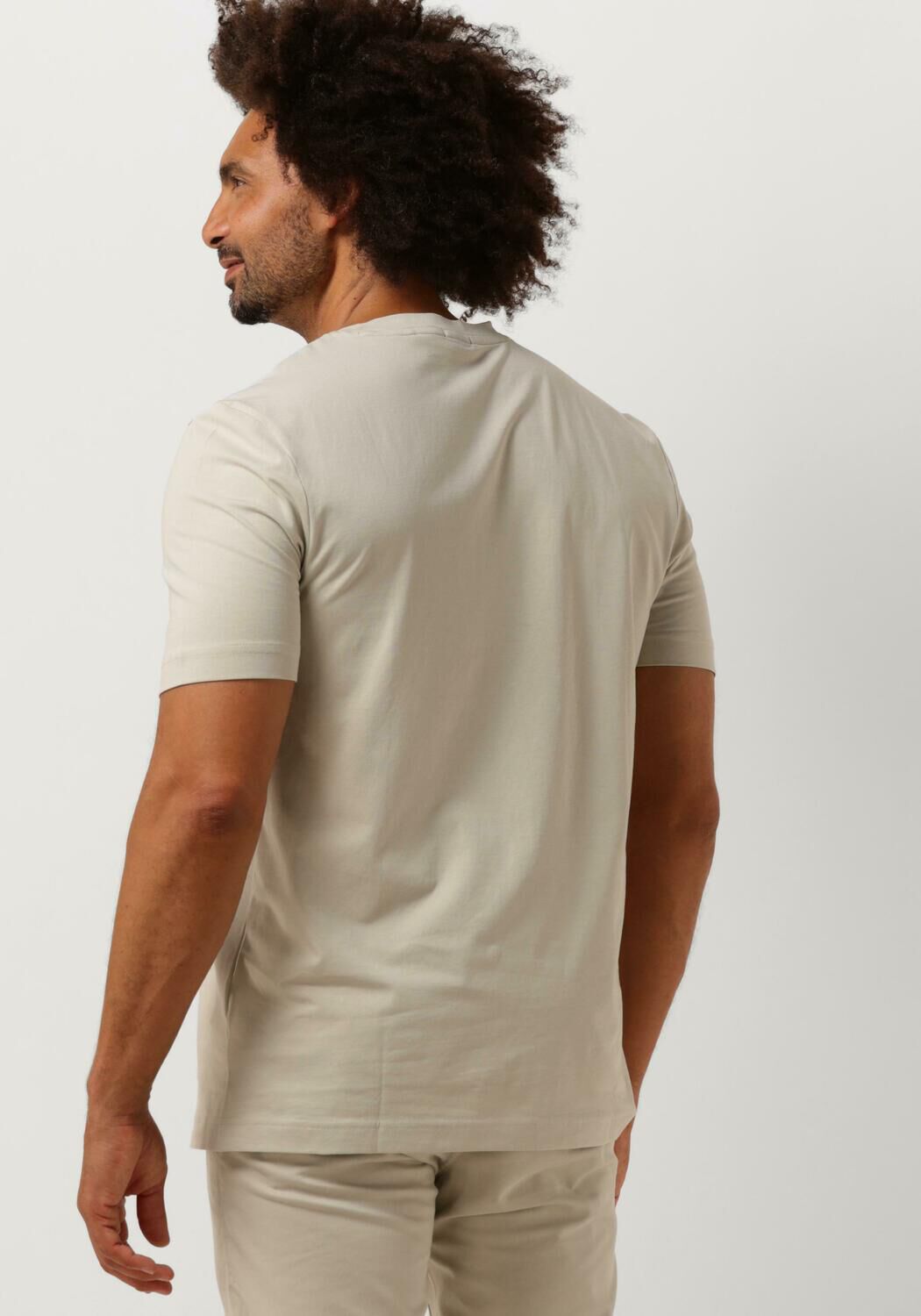 BOSS ORANGE Heren Polo's & T-shirts Tchup 10242929 01 Beige