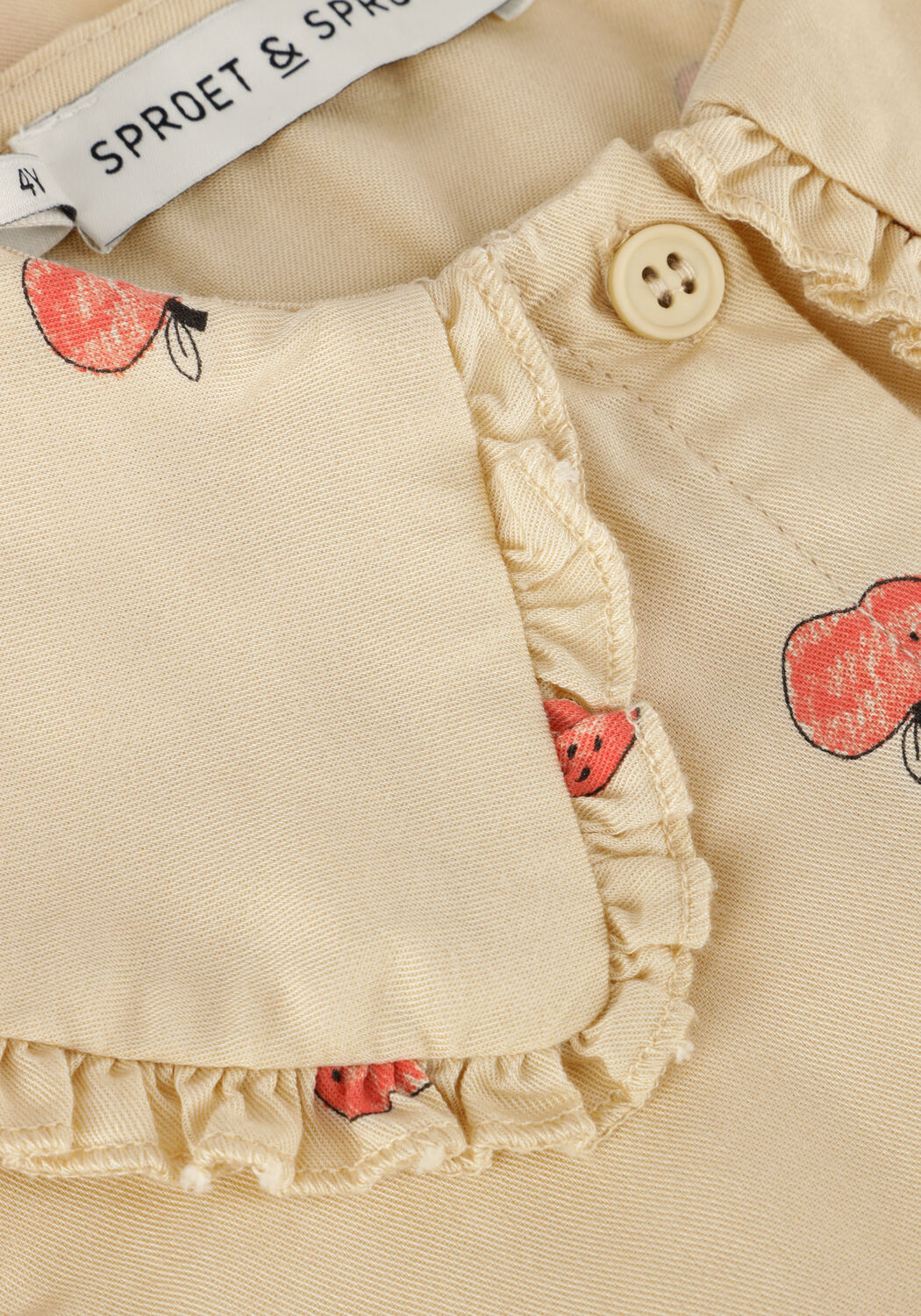 Sproet & Sprout Meisjes Blouses Blouse Aplle Print Beige