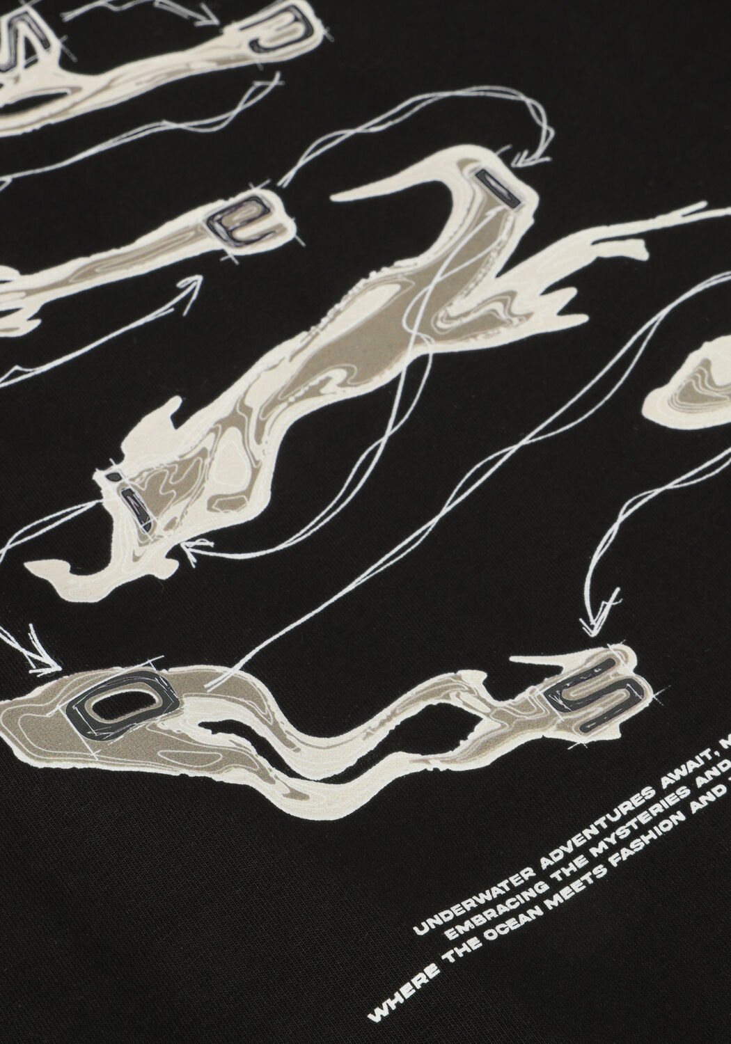 Zwarte MALELIONS T-shirt SIGN T-SHIRT - large