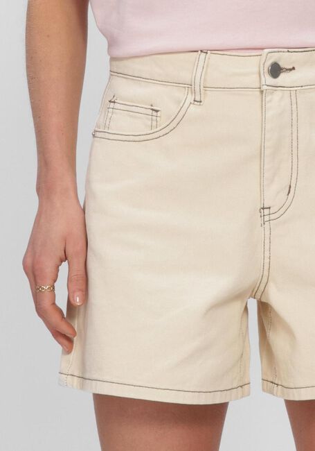 Beige OBJECT Shorts OBJANDREA HW SHORTS - large