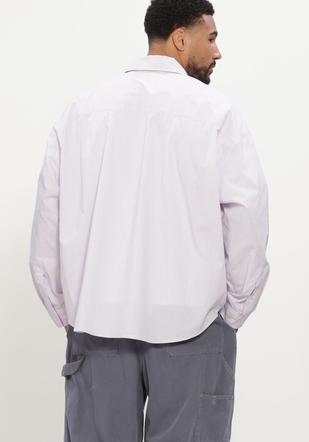 Paarse AMERICAN VINTAGE Overshirt SOABIRD - large