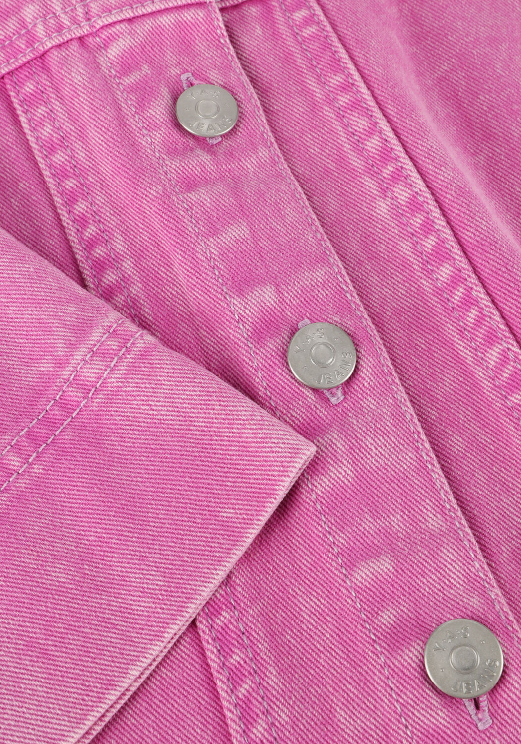 Paarse Y.A.S. Mini jurk YASVIOLETTA 2/4 DENIM DRESS - large