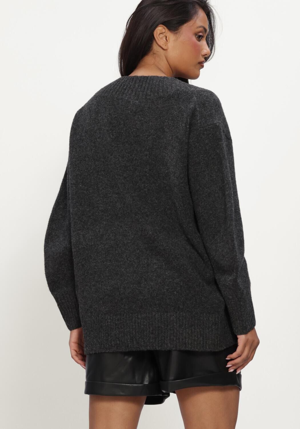 Donkergrijze OMODA ATELIER Trui OM-DELPHINE X QUINTY - large
