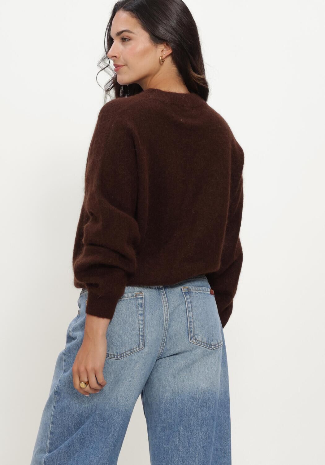 Bruine TWNS Trui HIGH-NECK PULLOVER, LONG SLEEVES - large