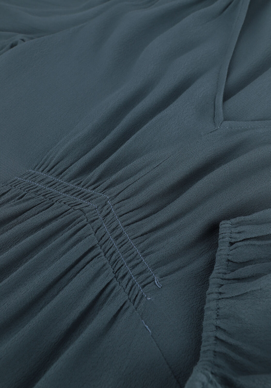 Blauwe MODSTR&Ouml;M Midi jurk RAVEN LONG DRESS - large