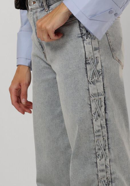 Lichtblauwe CATWALK JUNKIE Wide jeans LOOSE FIT JEANS WITH LACE DETAIL - large