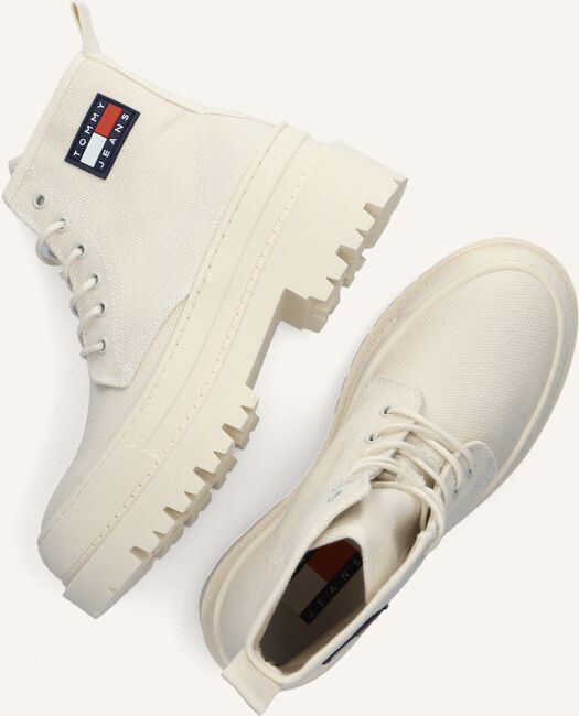 Witte TOMMY JEANS Veterboots TOMMY JEANS FOXING Witte TOMMY JEANS Veterboots TOMMY JEANS FOXING - large