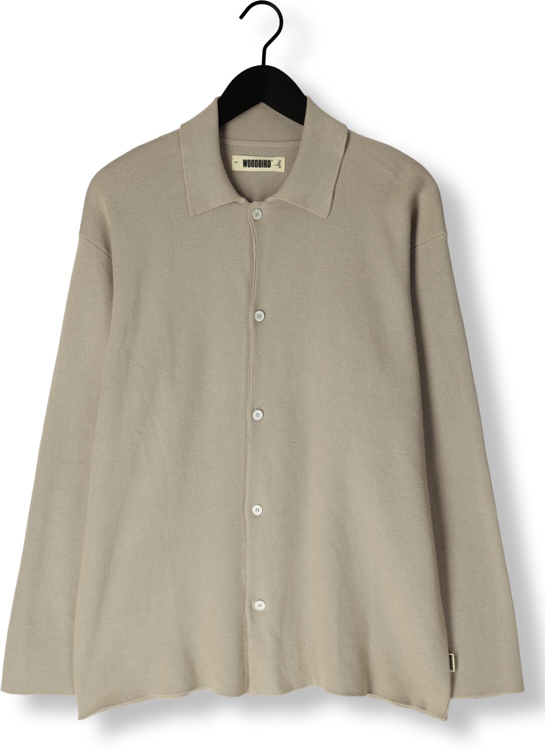 WOODBIRD Heren Overhemden Wbkrents Base Knit Beige