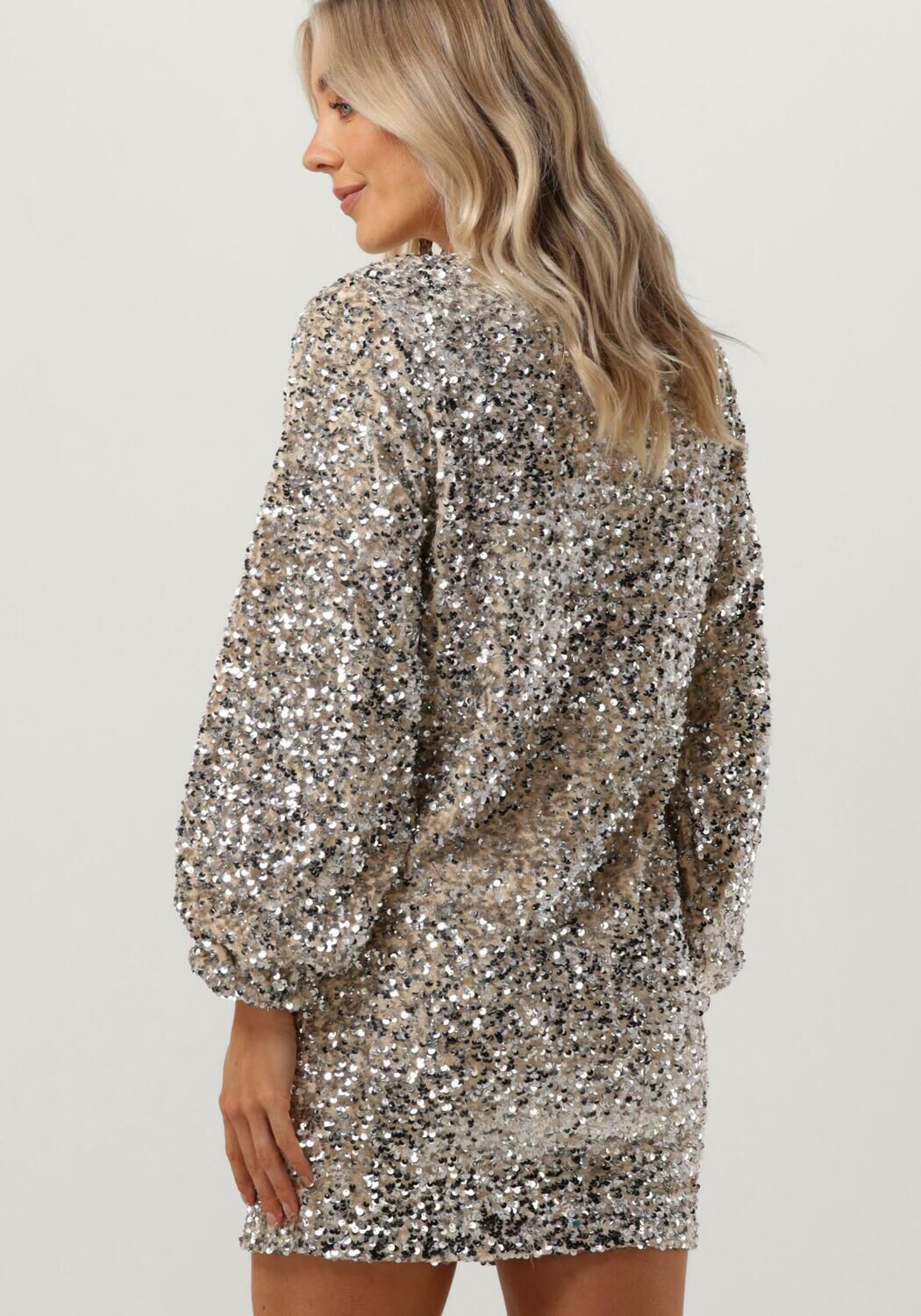 Zilveren glitter jurk outlet