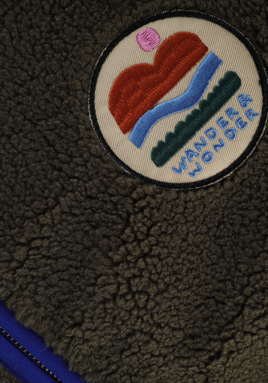 Groene WANDER & WONDER Jack ZIP UP FLEECE - large