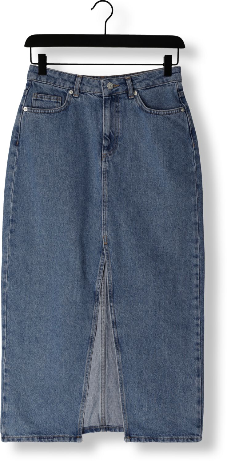 NOTRE-V Dames Rokken Denim Maxi Skirt Blauw