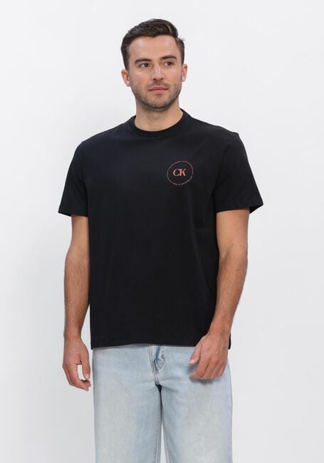 Zwarte CALVIN KLEIN T-shirt 30S EU WHOLESALE JEANS GRAPHICS - large