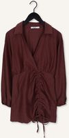 Bruine NA-KD Mini jurk DRAWSTRING LINEN MINI DRESS Bruine NA-KD Mini jurk DRAWSTRING LINEN MINI DRESS - medium