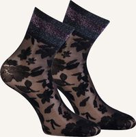 Zwarte MARCMARCS Sokken PIZZO FLOWER - medium