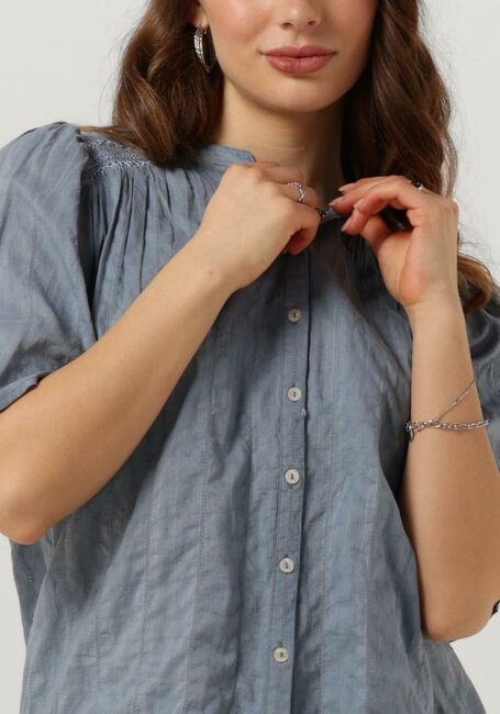 Lichtblauwe RUBY TUESDAY Blouses SAFIR BLOUSE WITH HALF SLEEVES AND SMOCK ON SHOULDER - large