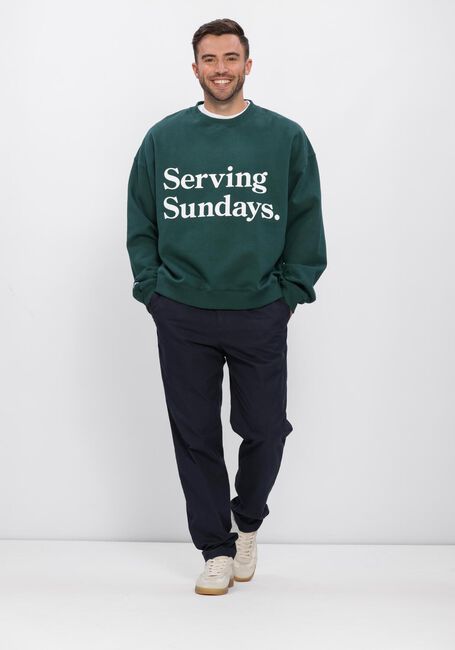 Groene POCKIES Sweater OVERSIZED SUNDAYS CREW - large