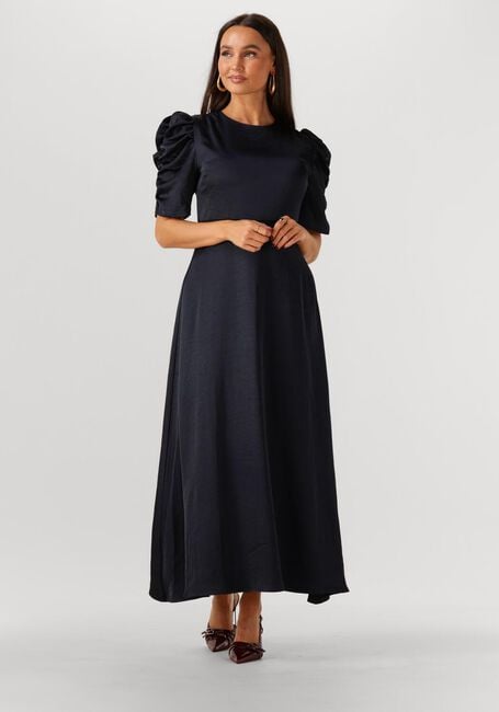 Donkerblauwe NEO NOIR Maxi jurk BENUTI SOLID DRESS - large