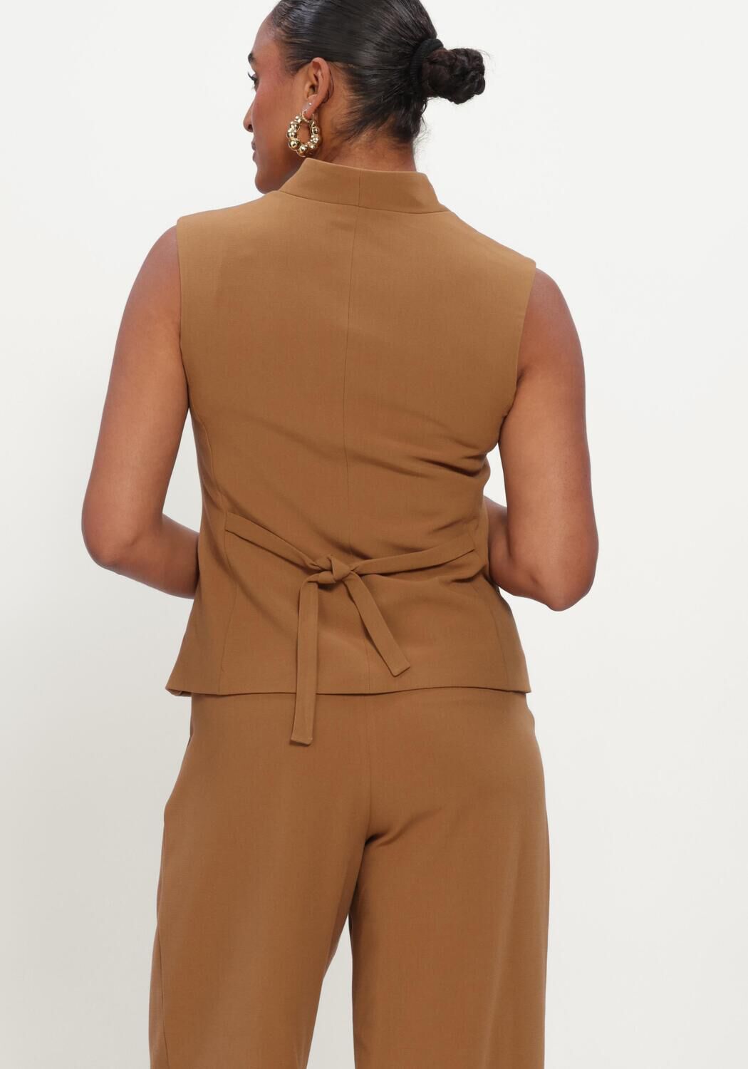 Camel MSCH COPENHAGEN Gilet MSCHPHILOMINA MICHELLE WAISTCOAT - large