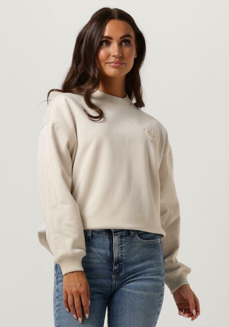 Gebroken wit CALVIN KLEIN Trui CHENILLE CK CREWNECK - large