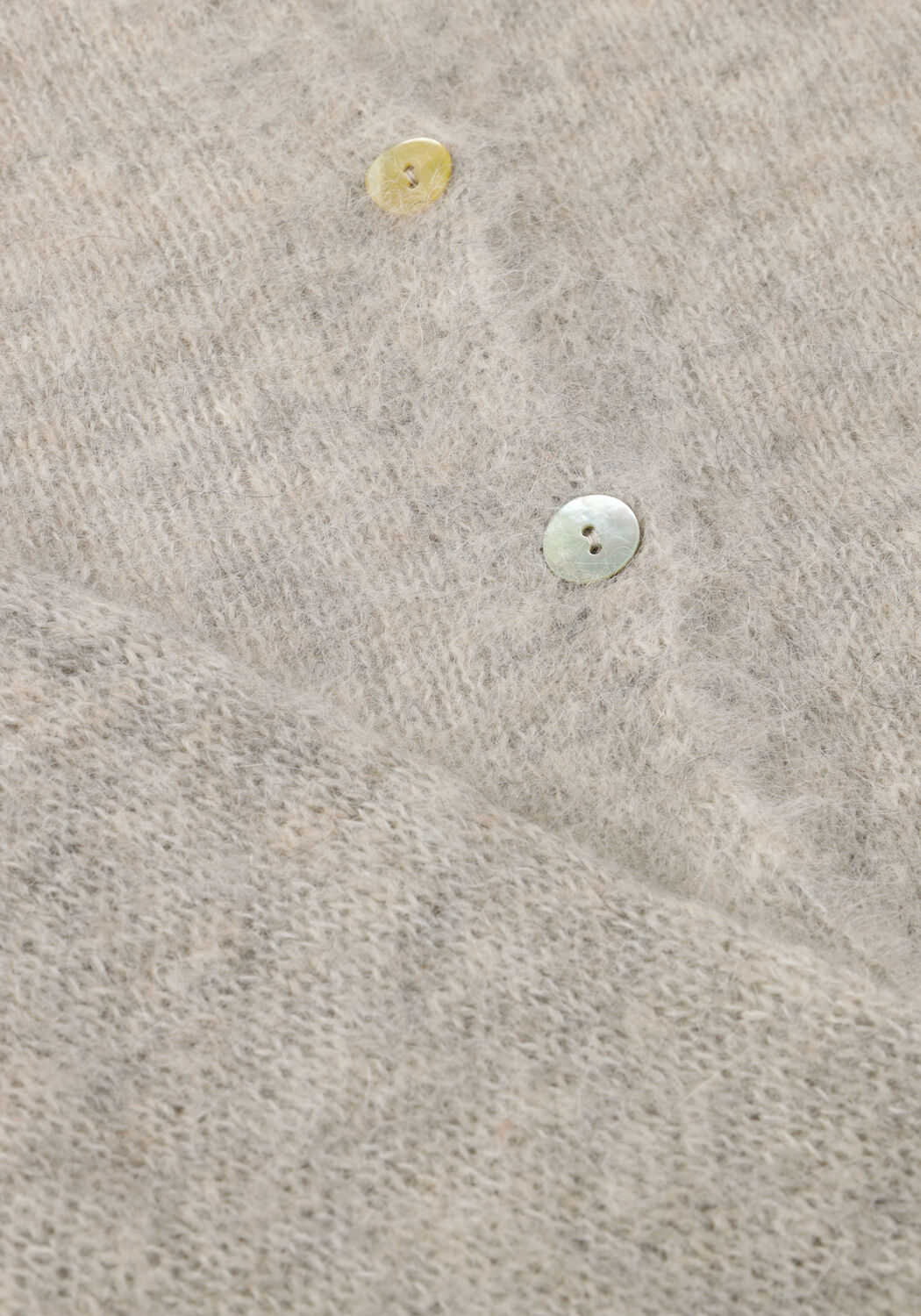 Lichtgrijze BY-BAR Vest CLEO NATURAL CARDIGAN - large