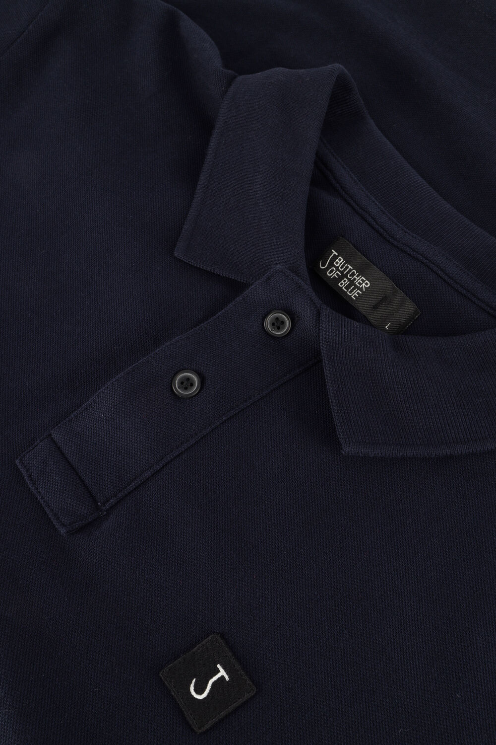 Donkerblauwe BUTCHER OF BLUE Polo ARMY PIQUE POLO - large