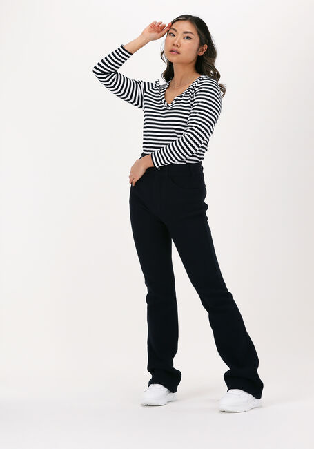 Blauwe VANILIA Top STRIPE ROUND - large