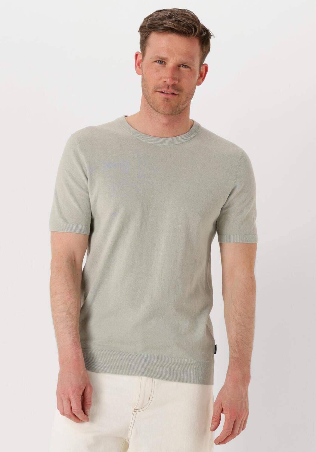 SAINT STEVE Heren Polo's & T-shirts Wout Lichtgrijs