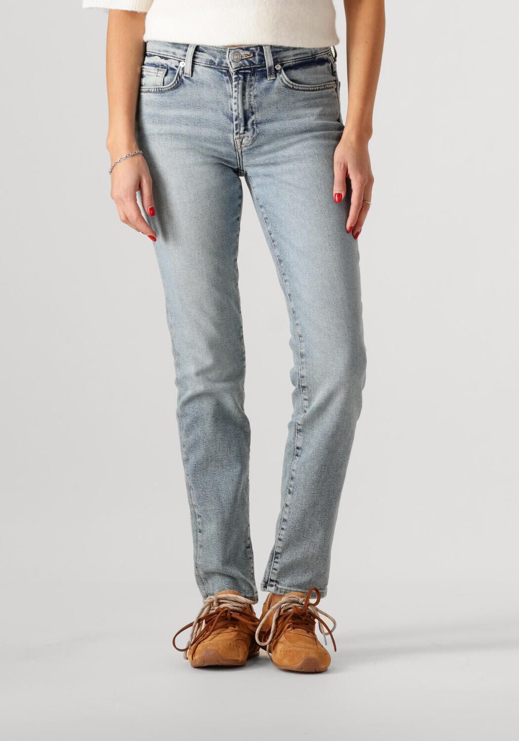 7 FOR ALL MANKIND Dames Jeans Roxanne Amuse Me Blauw