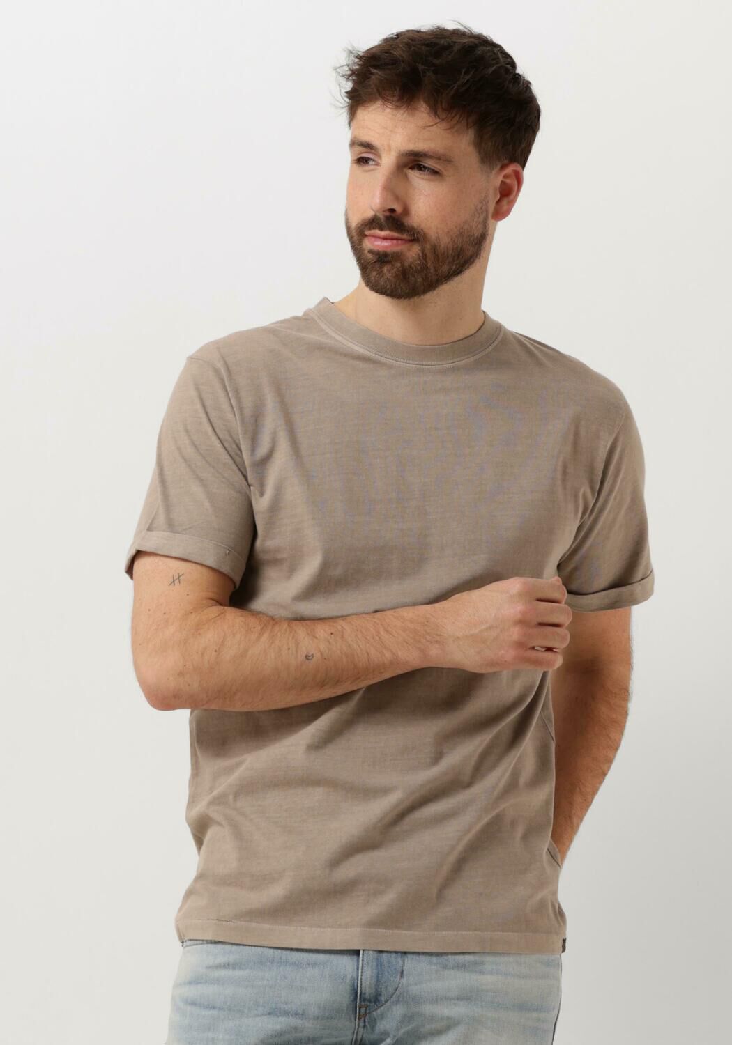 Dstrezzed Heren Polo & T-shirts Nick Tee Beige Heren