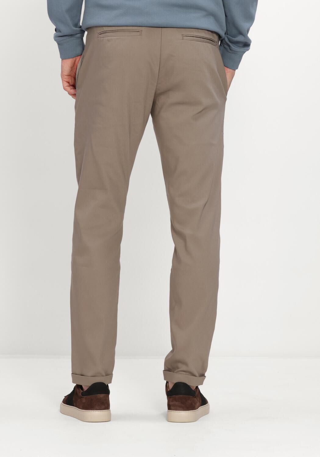 Zand CAST IRON Lange broeken CYLAS TAPERED CHINO MEGDA POWER - large