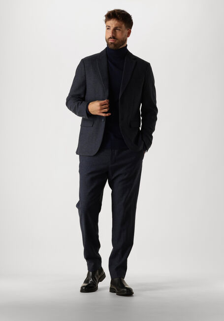 Donkerblauwe SELECTED HOMME Coltrui SLHTRAY LS KNIT MERINO ROLL NECK - large