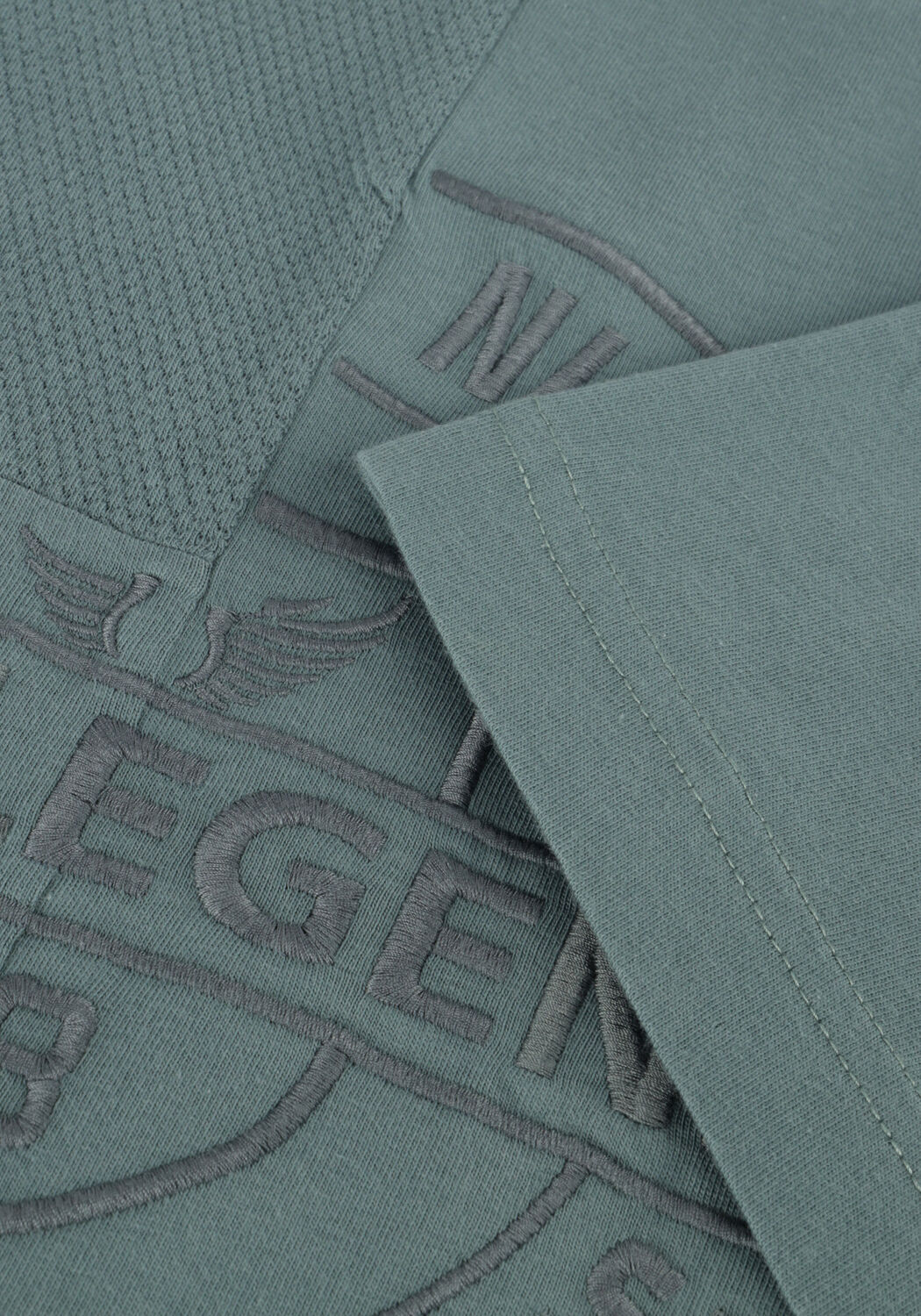 Groene PME LEGEND T-shirt SHORT SLEEVE R-NECK PLAY MIX PIQUE - large