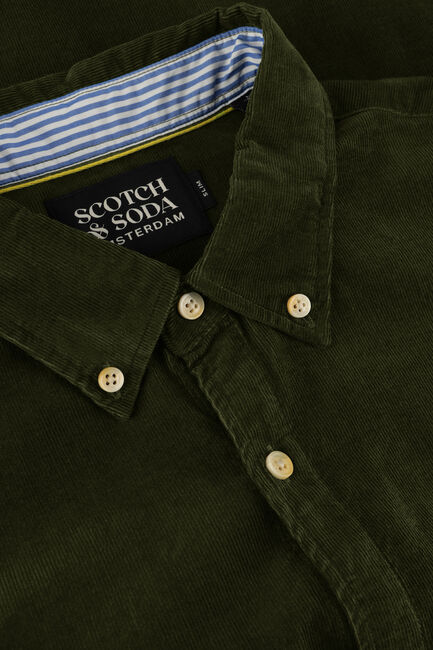 Groene SCOTCH & SODA Casual overhemd FINE CORDUROY SHIRT - SLIM FIT - large