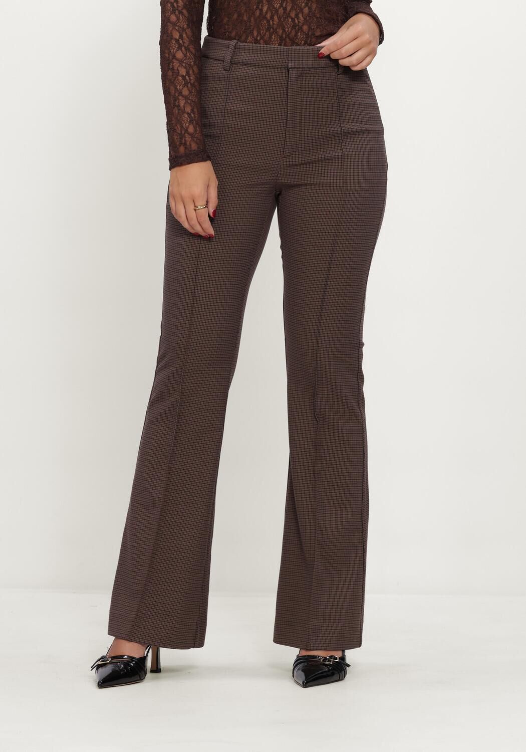 Zwarte GESTUZ Broeken GZLAMIA HW PANTS