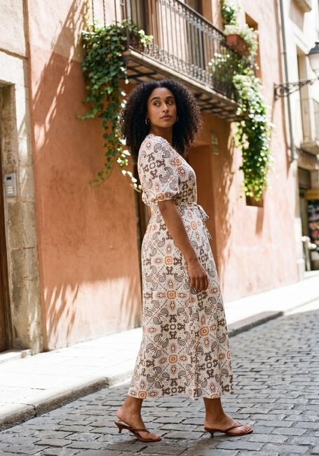 Gebroken wit STUDIO ANNELOES Maxi jurk EMIRA DRESS - large