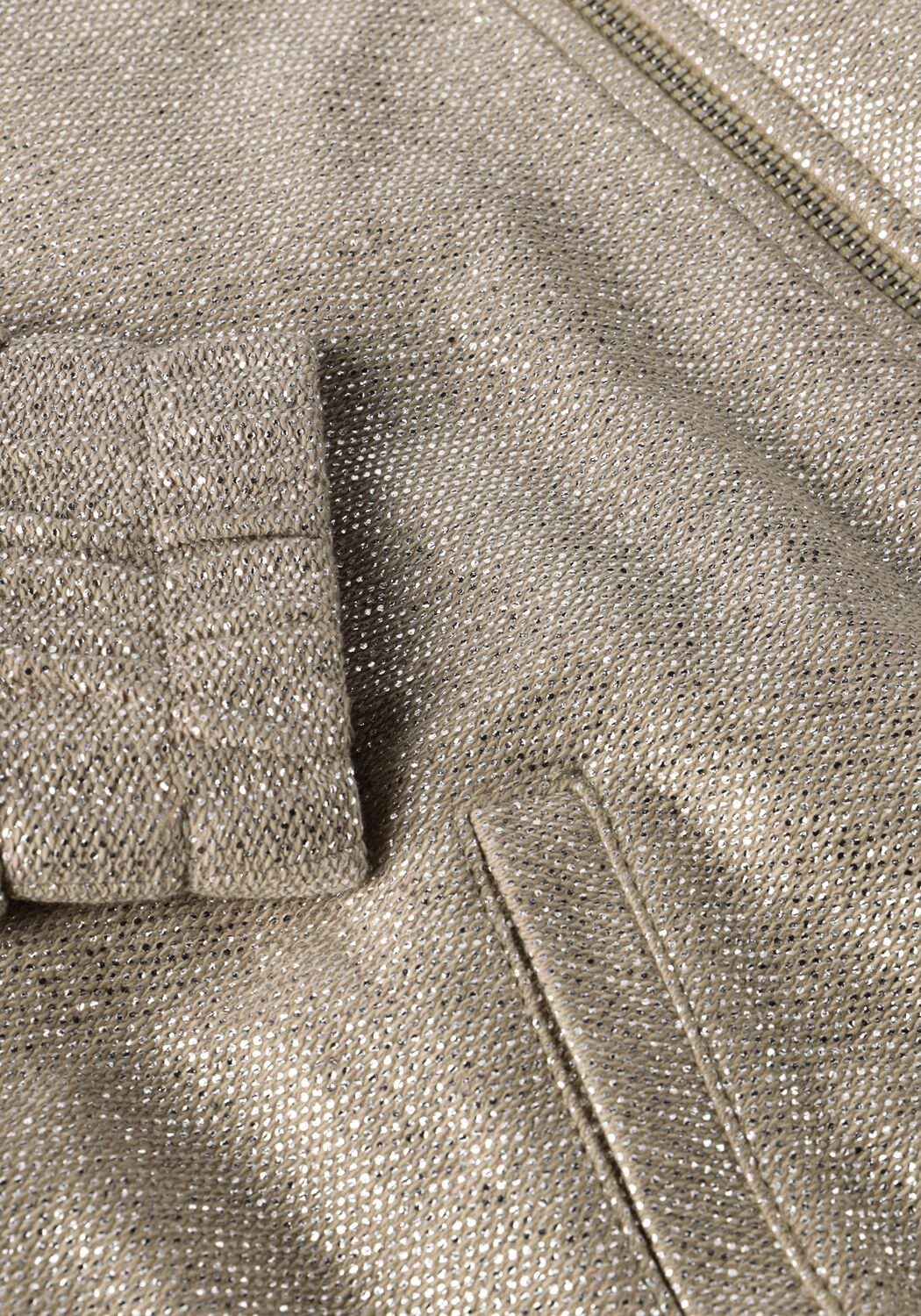 Gouden ALIX MINI Jack KNITTED SILVER BOMBER - large