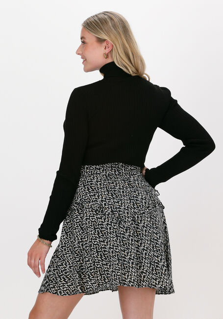 Zwarte SELECTED FEMME Trui SLFCOSTINA LS KNIT RIB ROLLNEC - large