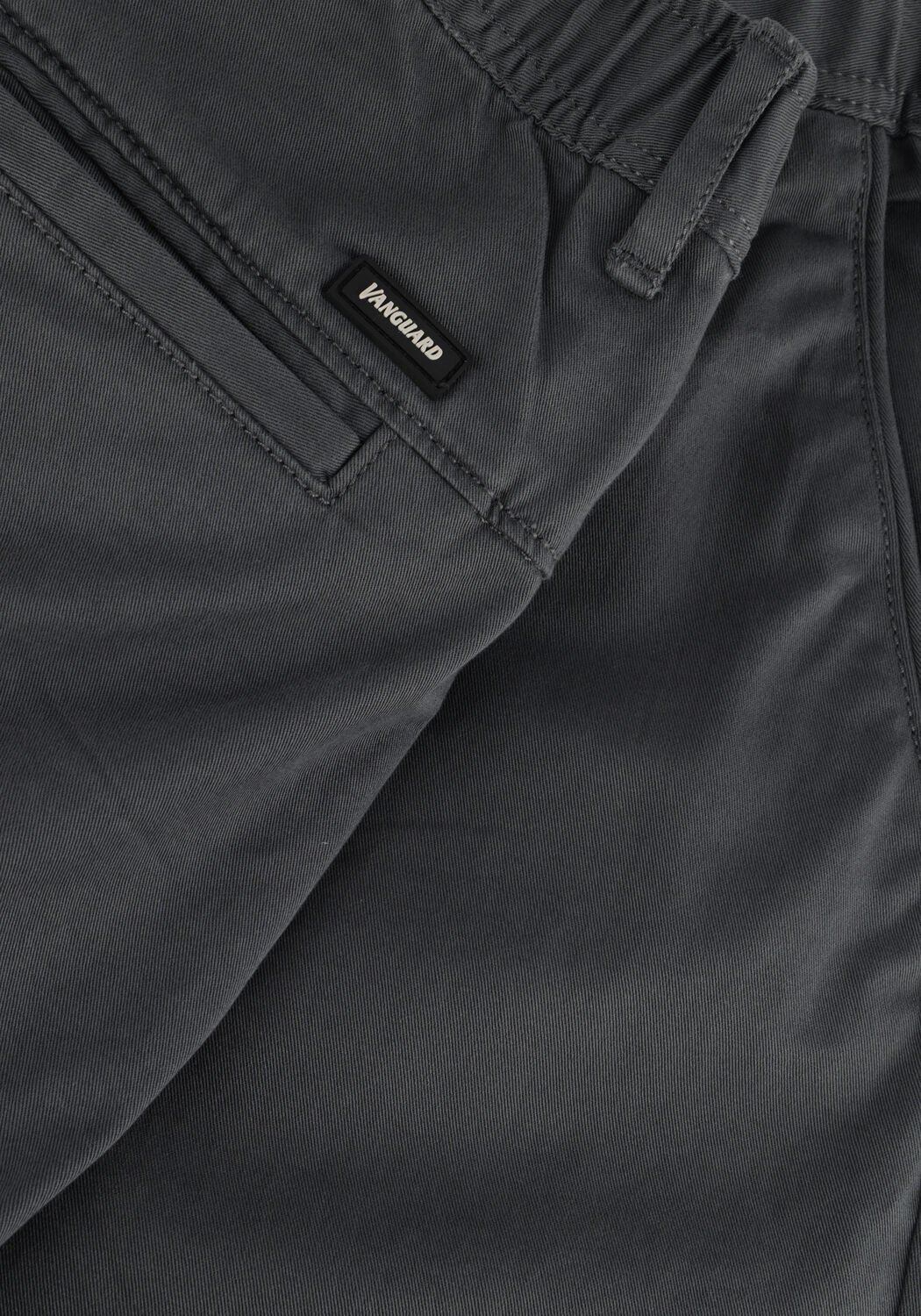 Grijze VANGUARD Korte broek CHINO SHORTS FINE TWILL STRETCH - large