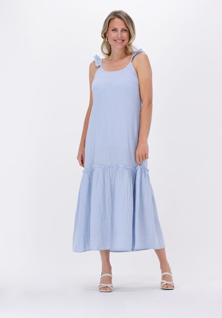 Lichtblauwe Y.A.S. Maxi jurk YASANINO SL ANKLE DRESS S. - large