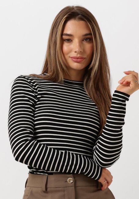 Zwarte NOTRE-V Tops & T-shirts NV-EELKE ROUND NECK - large