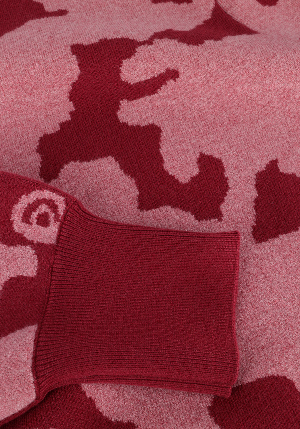 Bruine POM AMSTERDAM Trui CAMO RED - large