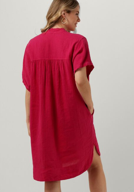 Fuchsia BY-BAR Mini jurk AMBER LINEN DRESS - large