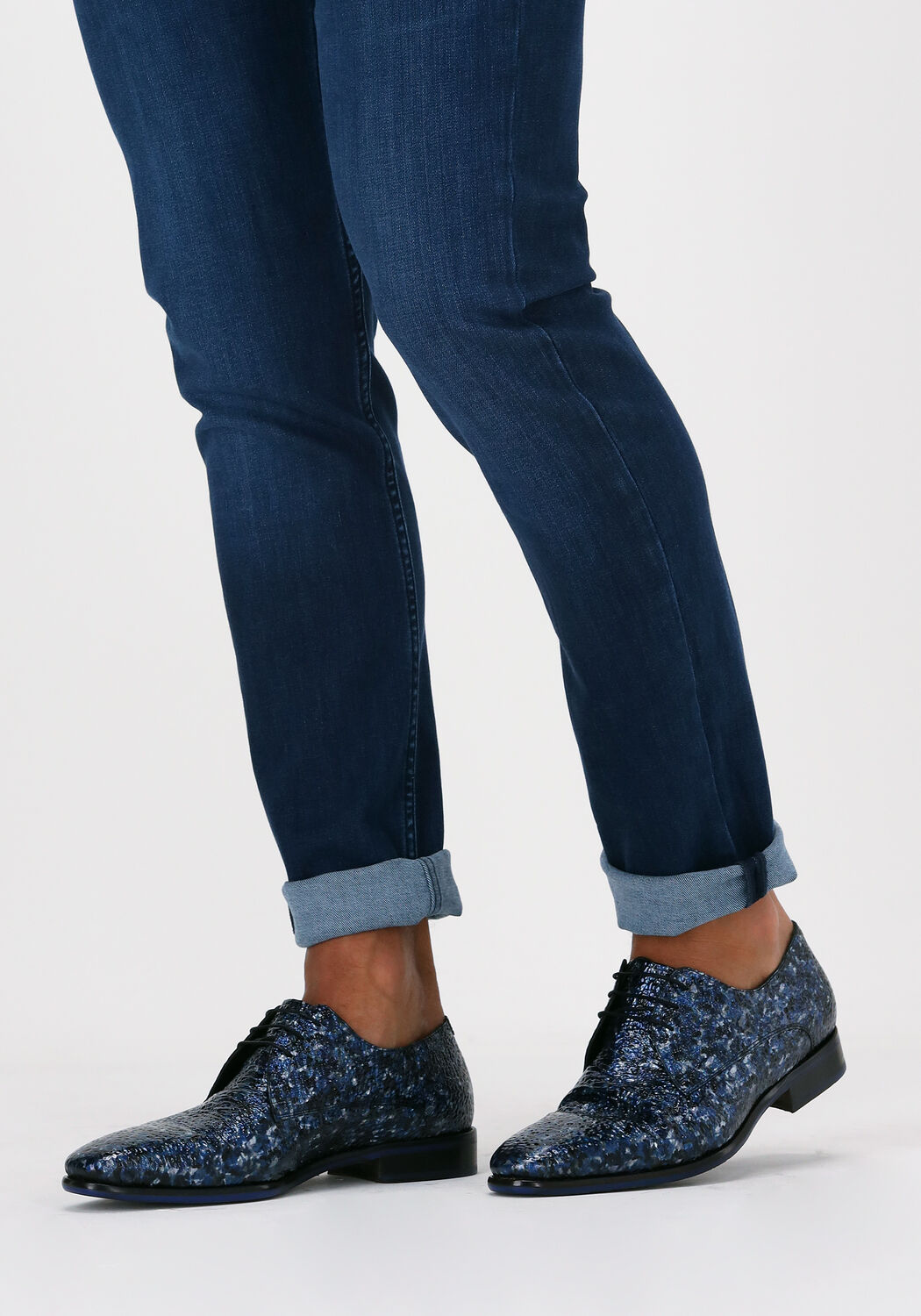 Blauwe FLORIS VAN BOMMEL Nette schoenen 18368 - large